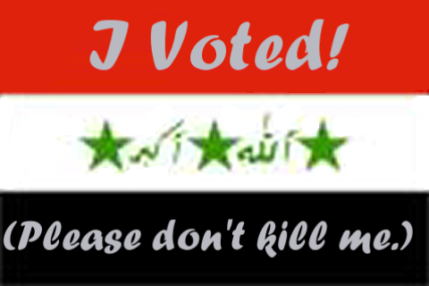 Iraqi I Voted sticker